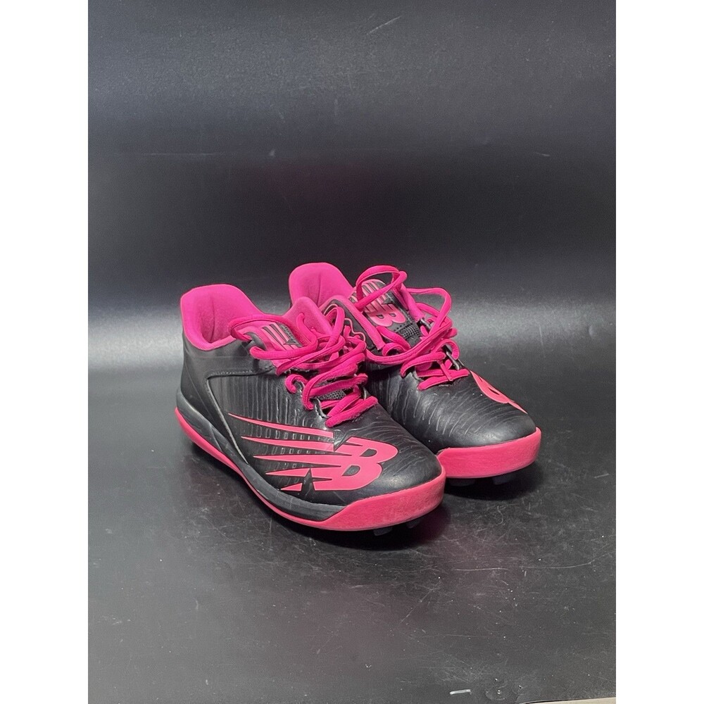 New Balance Kids Black and Hot Pink Athletic Shoes